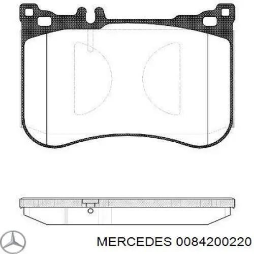 Pastillas de freno 0084200220 Mercedes