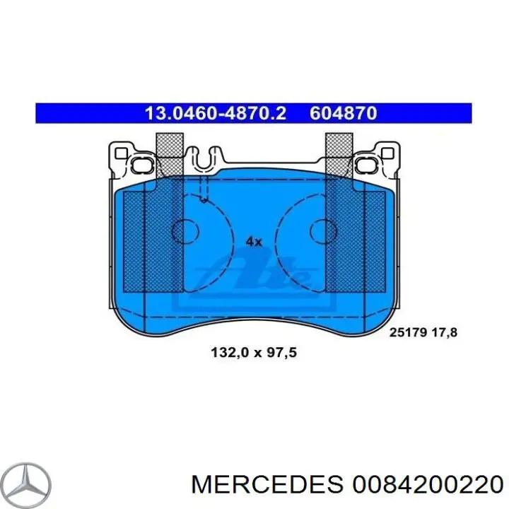 Comprar 0084200220 Mercedes Pastillas delanteras de freno