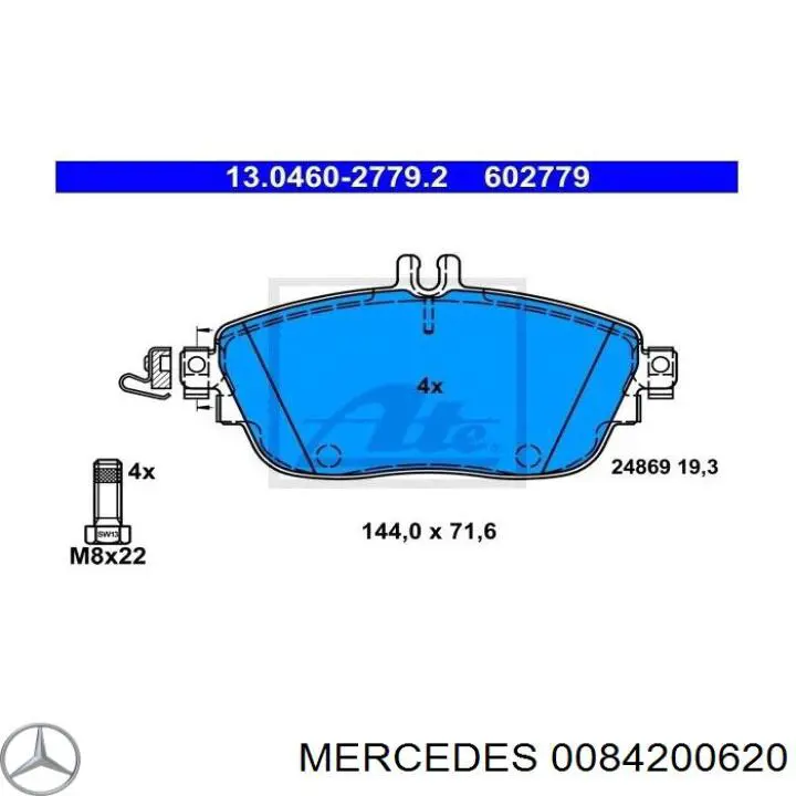 Comprar 0084200620 Mercedes Pastillas delanteras de freno