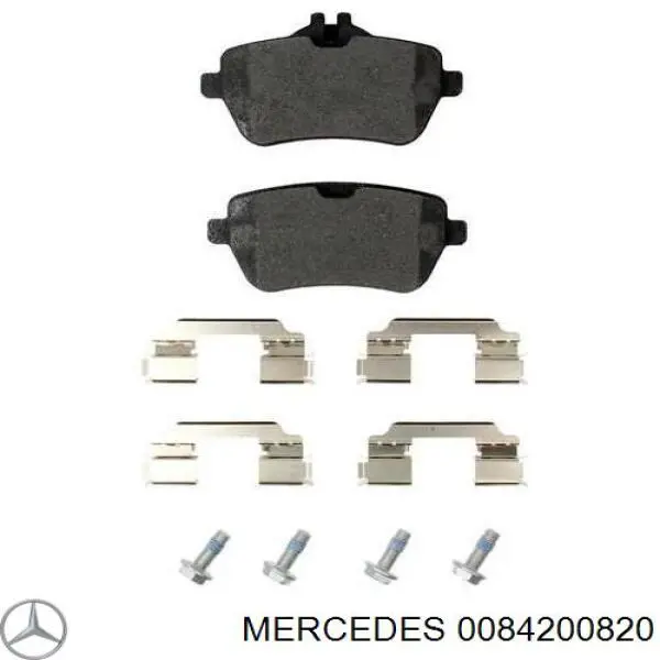 Pastillas de freno traseras 0084200820 Mercedes
