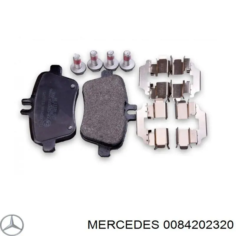 0084202320 Mercedes pastillas de freno traseras