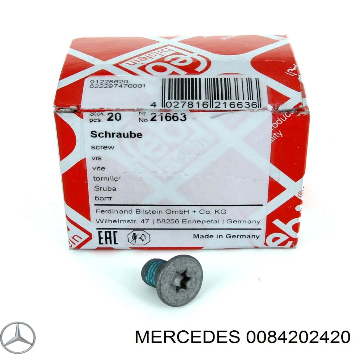 0084202420 Mercedes pastillas de freno delanteras