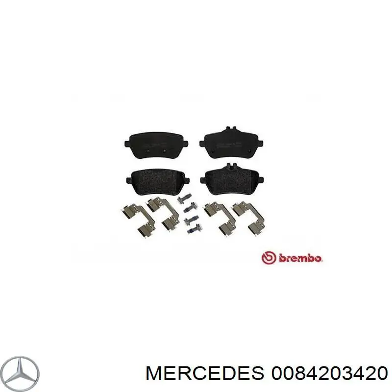 0084203420 Mercedes pastillas de freno traseras