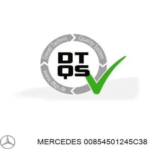 00854501245C38 Mercedes conmutador en la columna de dirección izquierdo