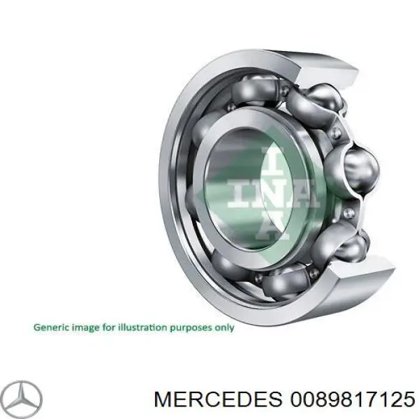 0089817125 Mercedes cojinete, árbol intermedio