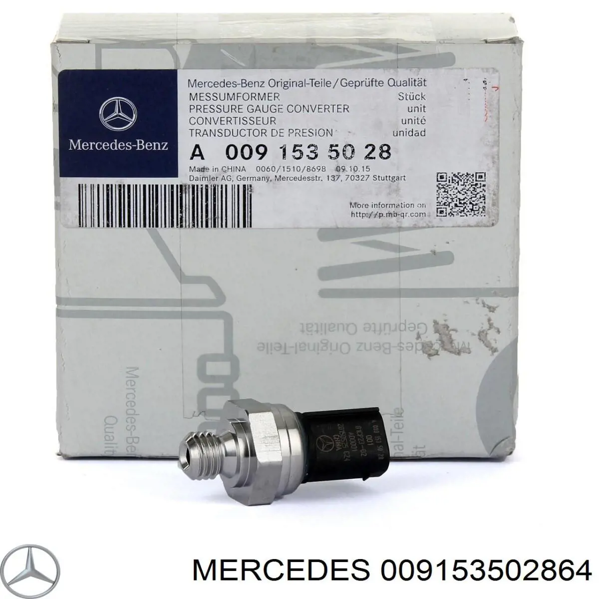 Sensor de presión de gases de escape Mercedes 009153502864 precio, desde 42,21 EUR