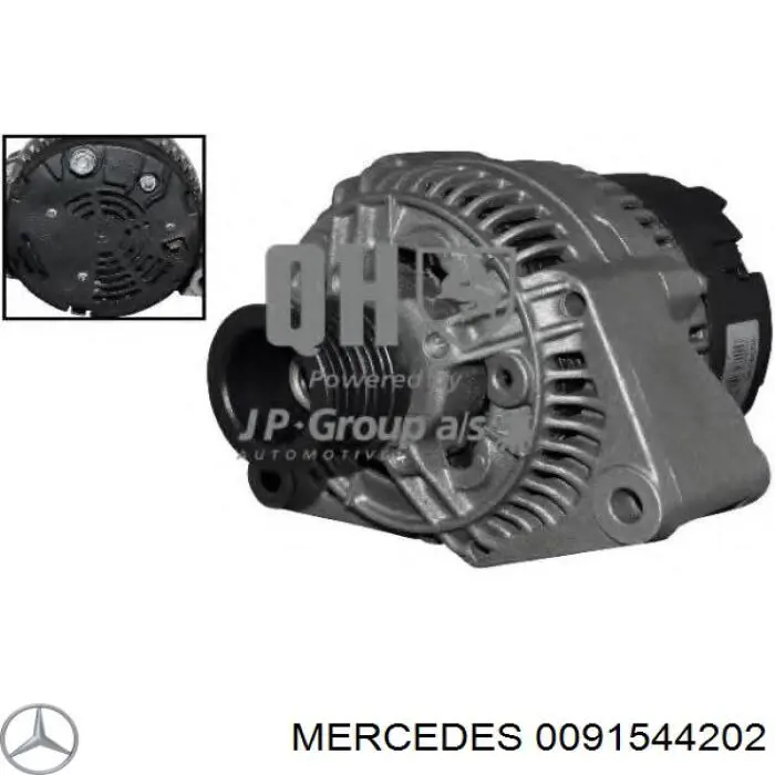 Alternador del motor Mercedes 0091544202 precio, desde 195,06 EUR