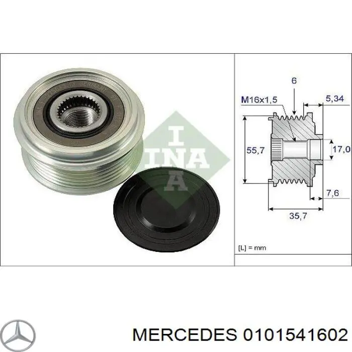 0101541602 Mercedes alternador