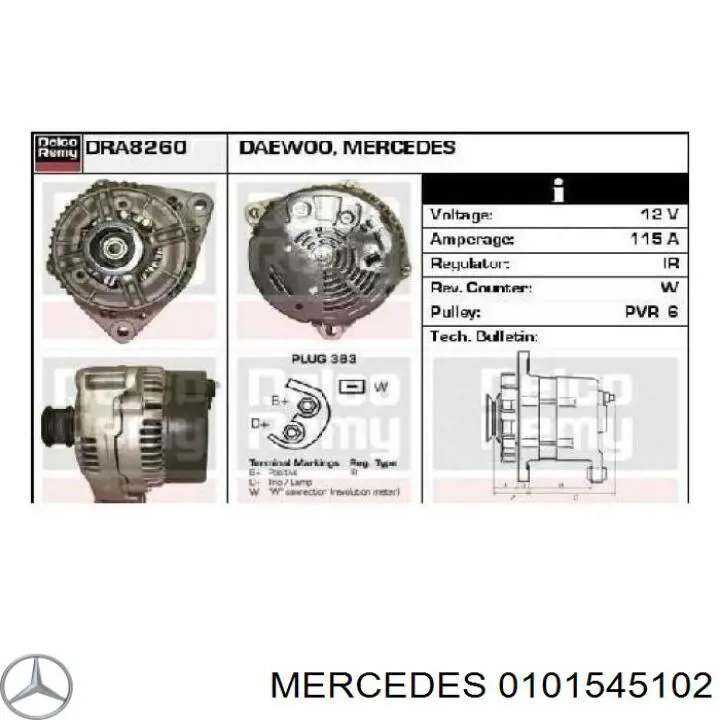 Generador Bosch 0986039400