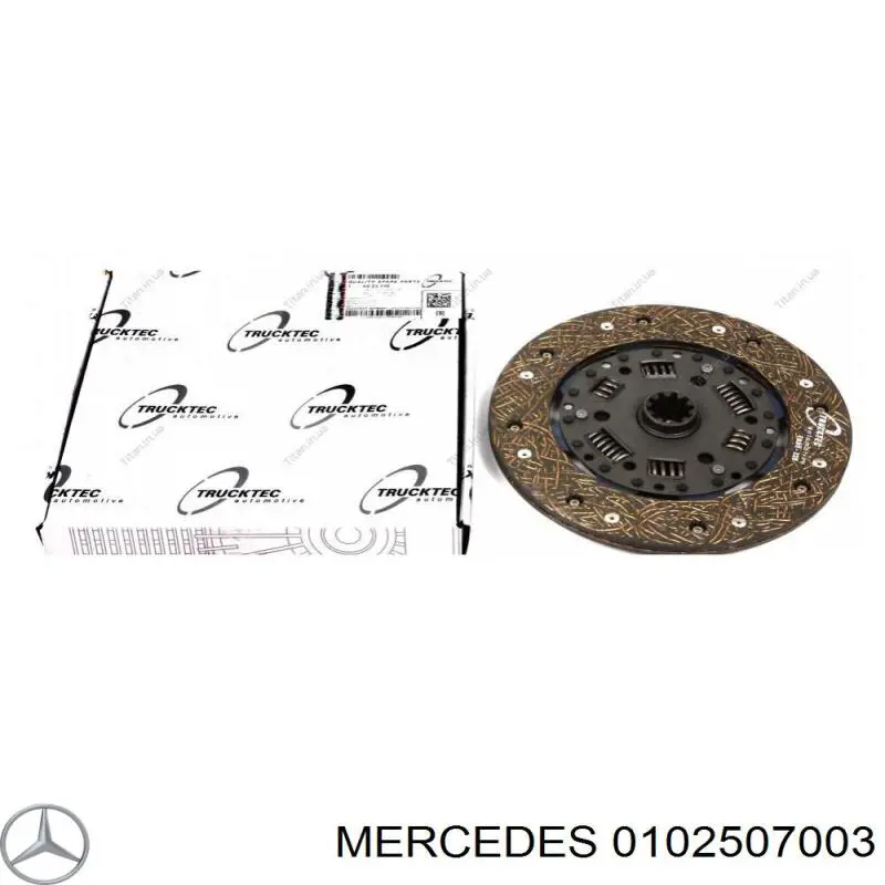 0102507003 Mercedes disco de embrague