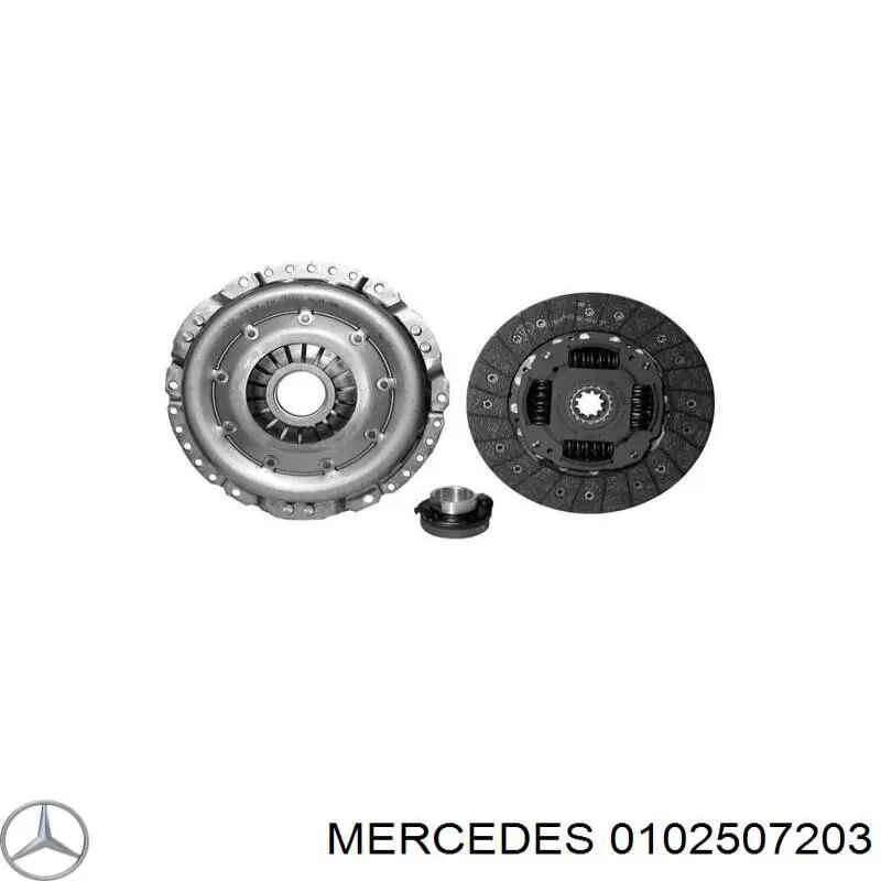 0102507203 Mercedes disco de embrague