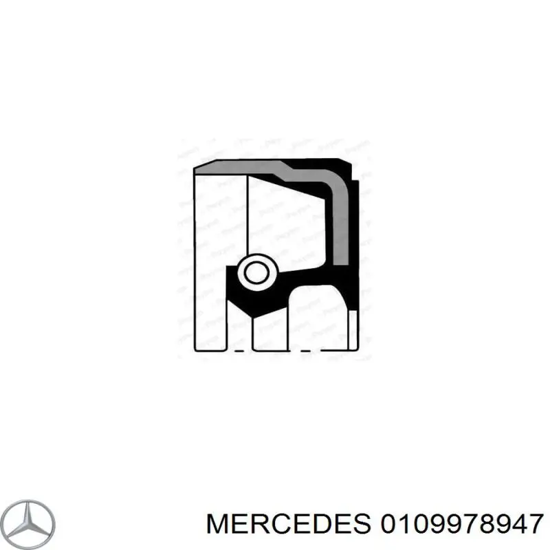 0109978947 Mercedes anillo retén, cigüeñal frontal