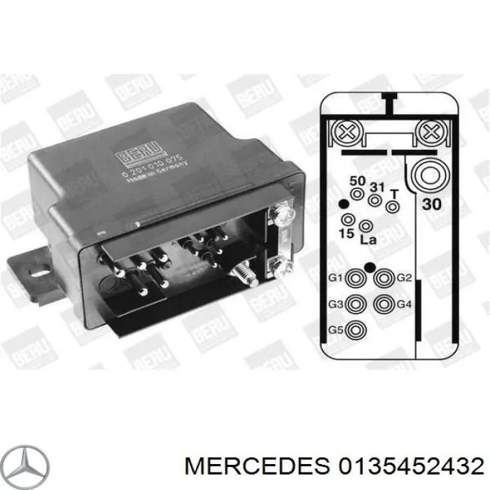 Comprar 0135452432 Mercedes Caja precalentamiento bujias
