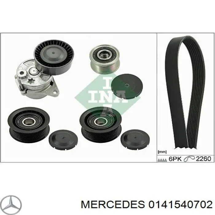 0141540702 Mercedes alternador