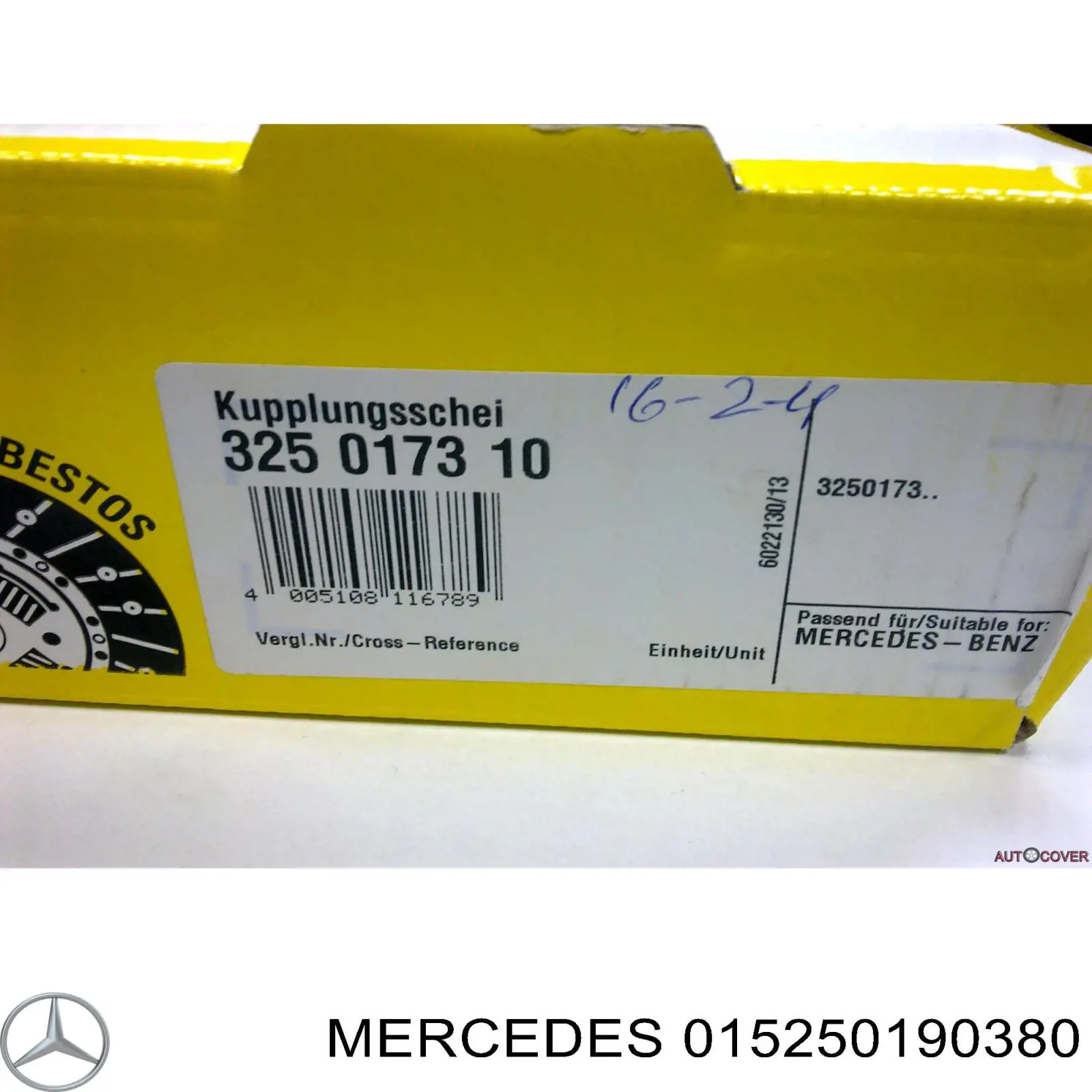 015250190380 Mercedes disco de embrague