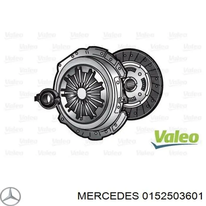 0152503601 Mercedes kit de embrague (3 partes)