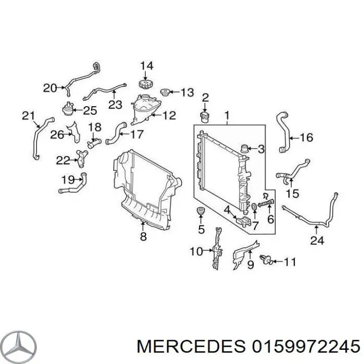 Anillo de sellado de los racores de la cremallera de dirección Mercedes 0159972245 precio, desde 6,90 EUR