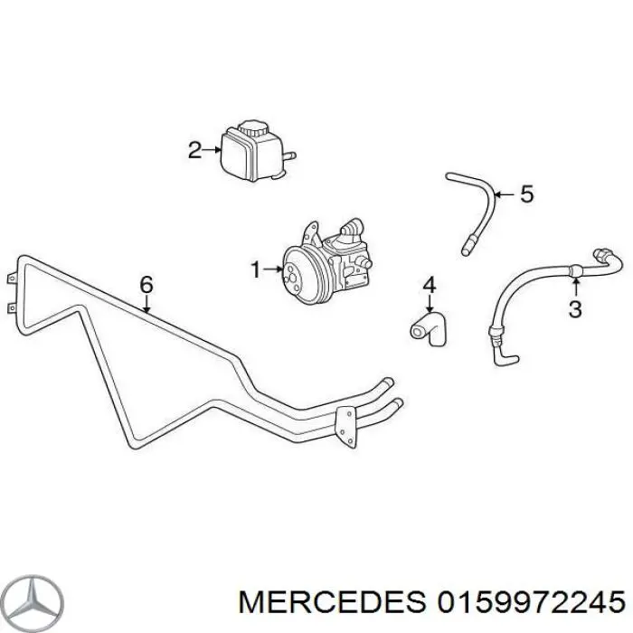 Anillo de sellado de los racores de la cremallera de dirección Mercedes 0159972245 precio, desde 6,90 EUR