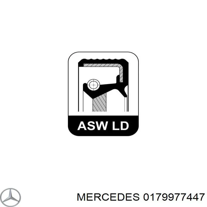 0179977447 Mercedes anillo retén, cigüeñal