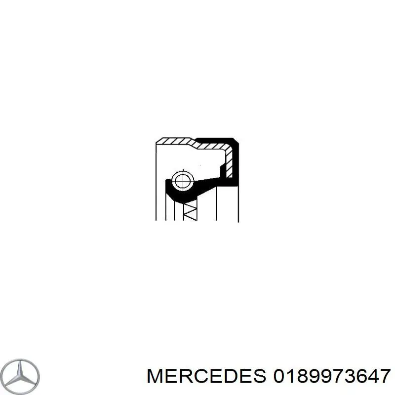 0189973647 Mercedes Retén interior del cubo de rueda delantero