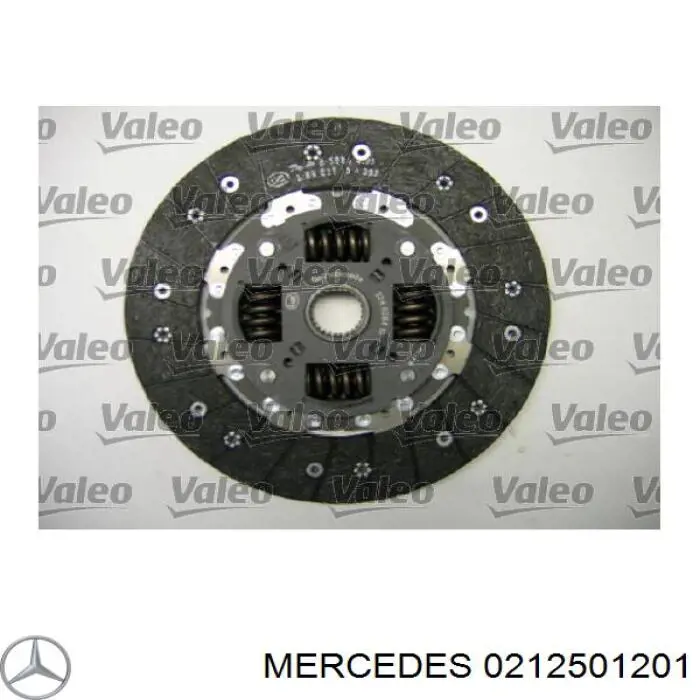 0212501201 Mercedes kit de embrague (3 partes)