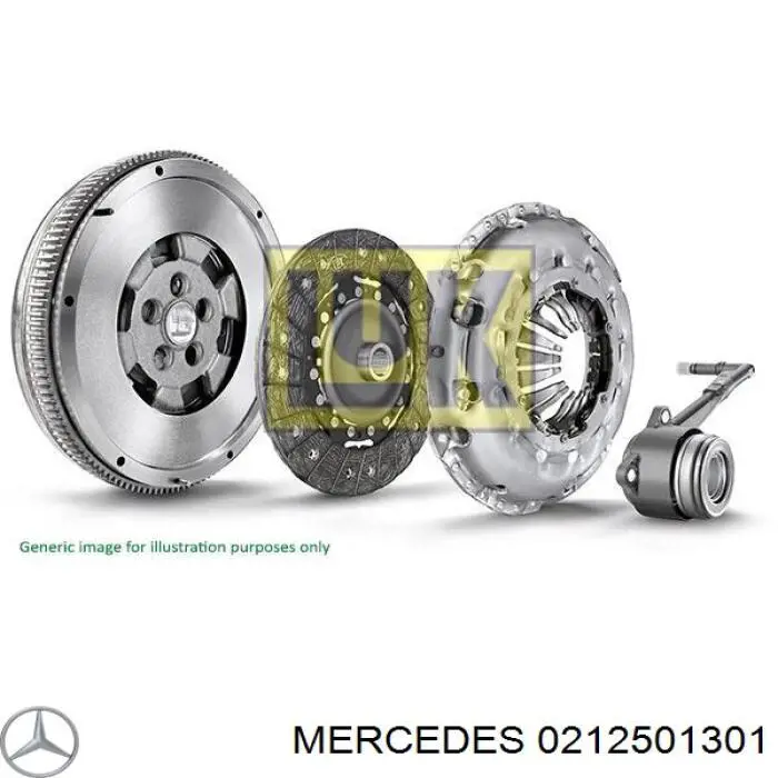 0212501301 Mercedes kit de embrague (3 partes)