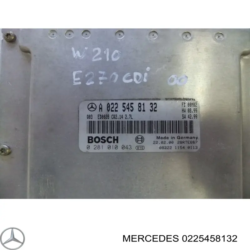 0225458132 Mercedes módulo de control del motor (ecu)