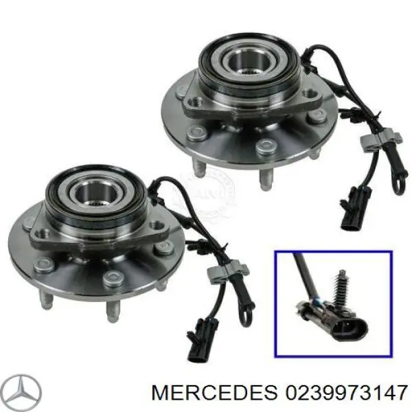 0239973147 Mercedes anillo retén, cubo de rueda delantero