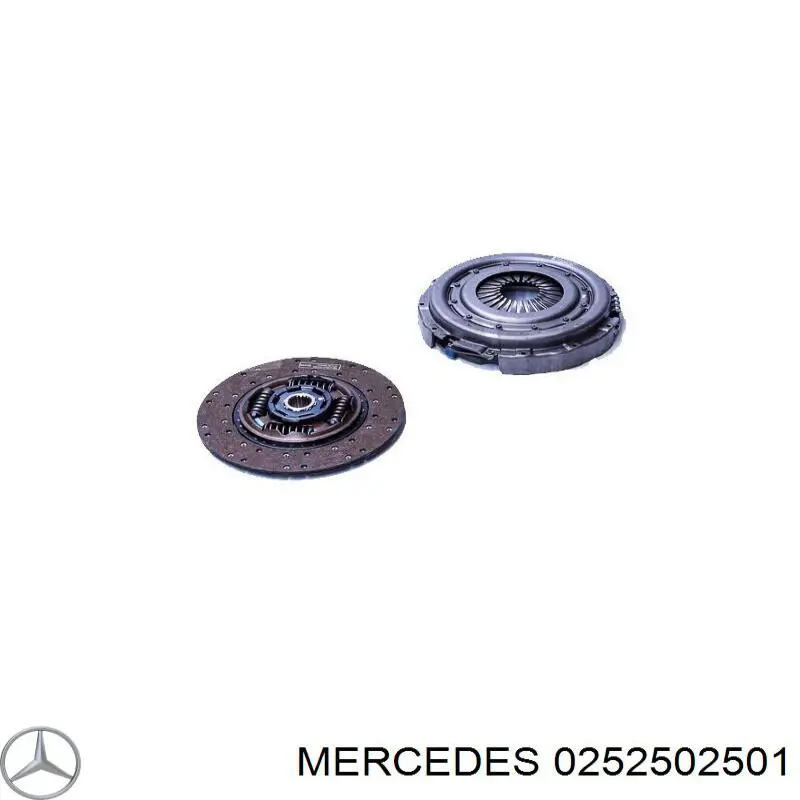 0252502501 Mercedes kit de embrague (3 partes)