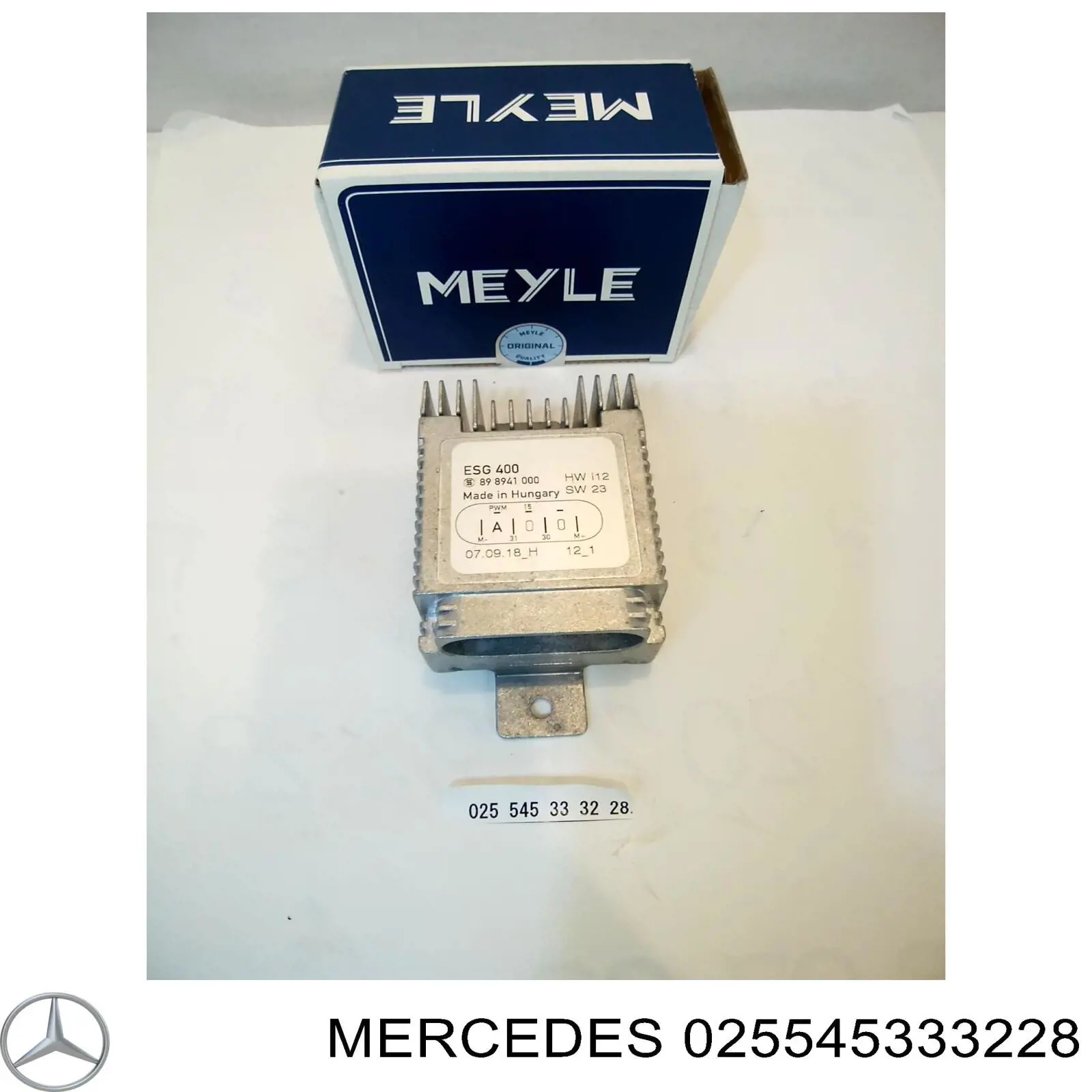 025545333228 Mercedes control de velocidad de el ventilador de enfriamiento (unidad de control)