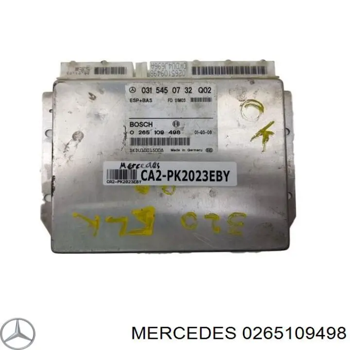 A0295455032 Mercedes Módulo de control de ESP