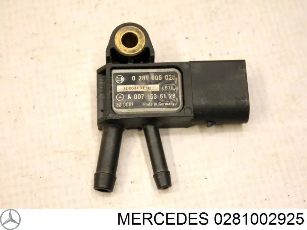 Sensor de presión de gases de escape Mercedes 0281002925 precio, desde 31,54 EUR