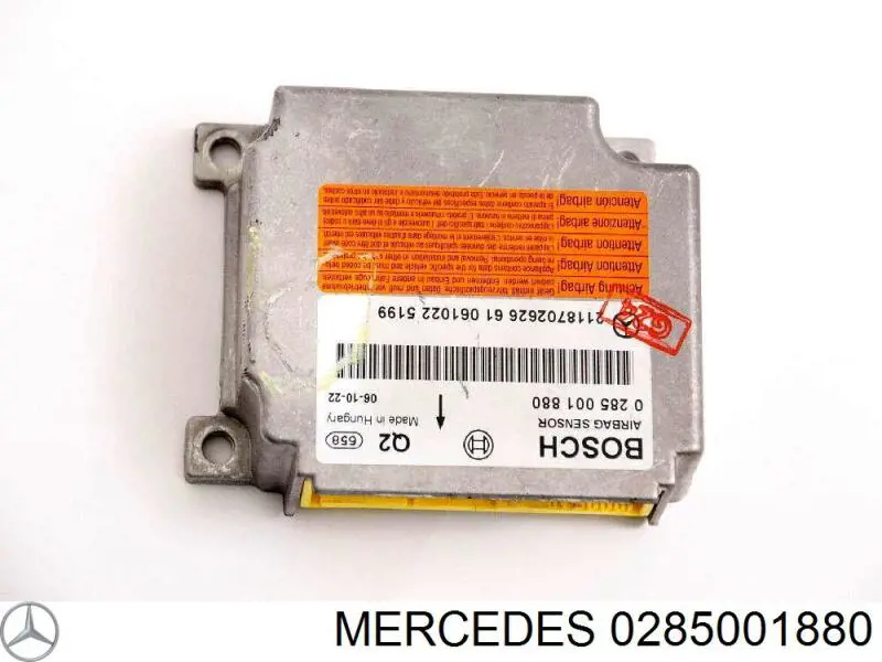 Módulo de control de airbag 0285001880 Mercedes