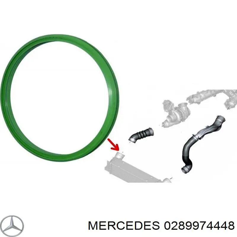 0289974448 Mercedes junta tórica para tubo intercooler