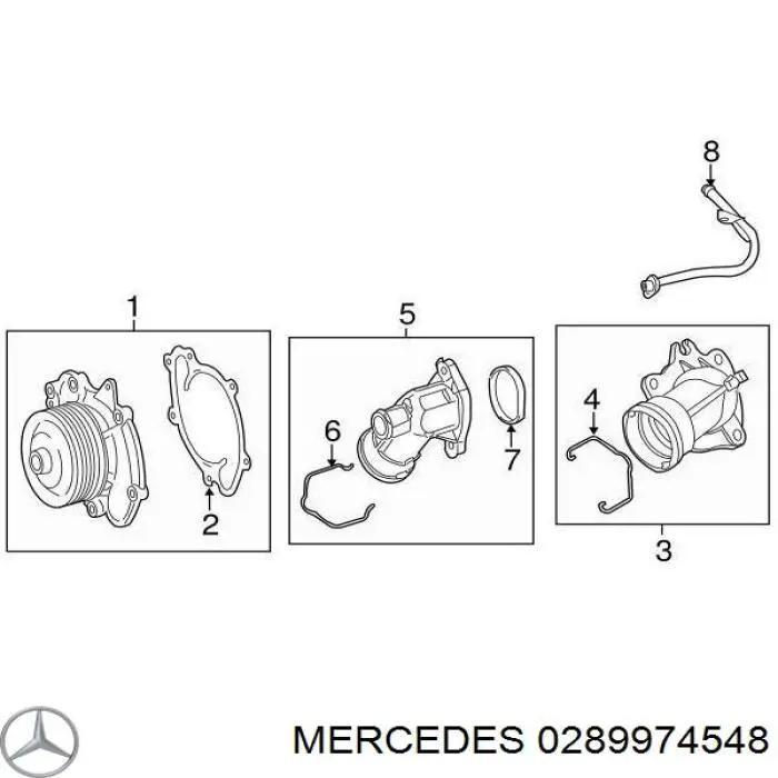 0289974548 Mercedes junta tórica para tubo intercooler