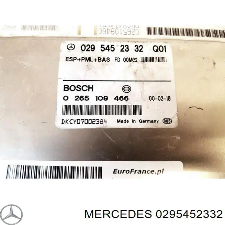 0295452332 Mercedes módulo de control esp