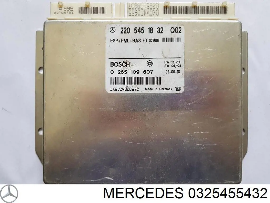 Comprar 0325455432 Mercedes Módulo de suspensión neumática