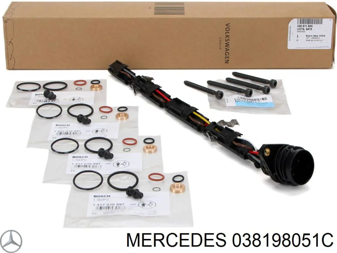 038198051C Mercedes kit de reparación, inyector