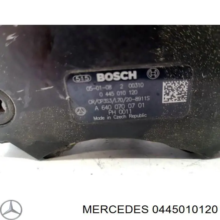 Bomba de alta presión de combustible Mercedes 0445010120 precio, desde 94,38 EUR