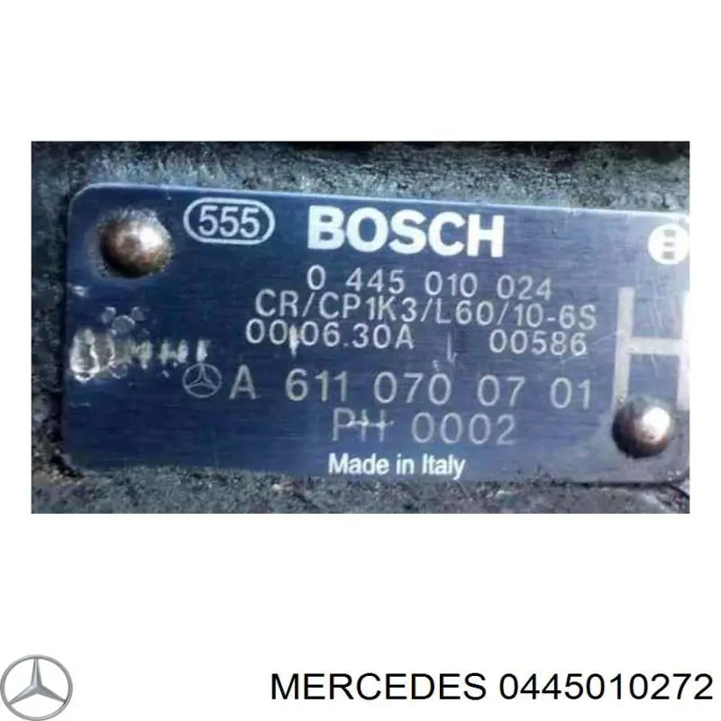 0445010272 Mercedes bomba de alta presión