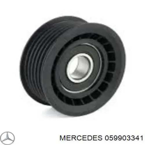 059903341 Mercedes polea inversión / guía, correa poli v