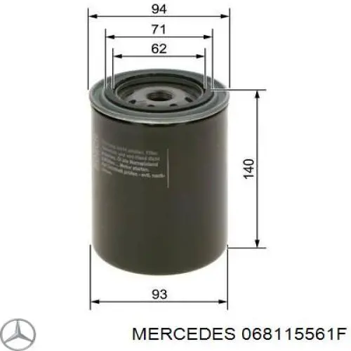 068115561F Mercedes filtro de aceite