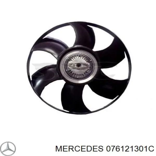 076121301C Mercedes rodete ventilador, refrigeración de motor