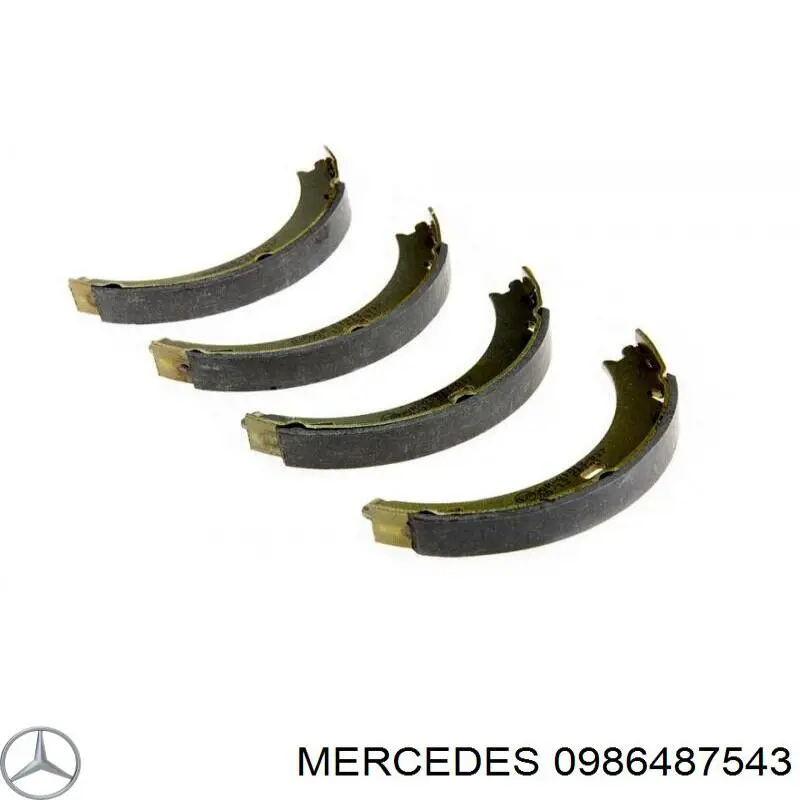 0986487543 Mercedes zapatas de freno de mano