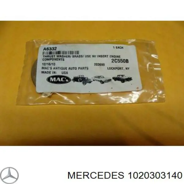 1020303140 Mercedes juego de cojinetes de cigüeñal, cota de reparación +0,25 mm