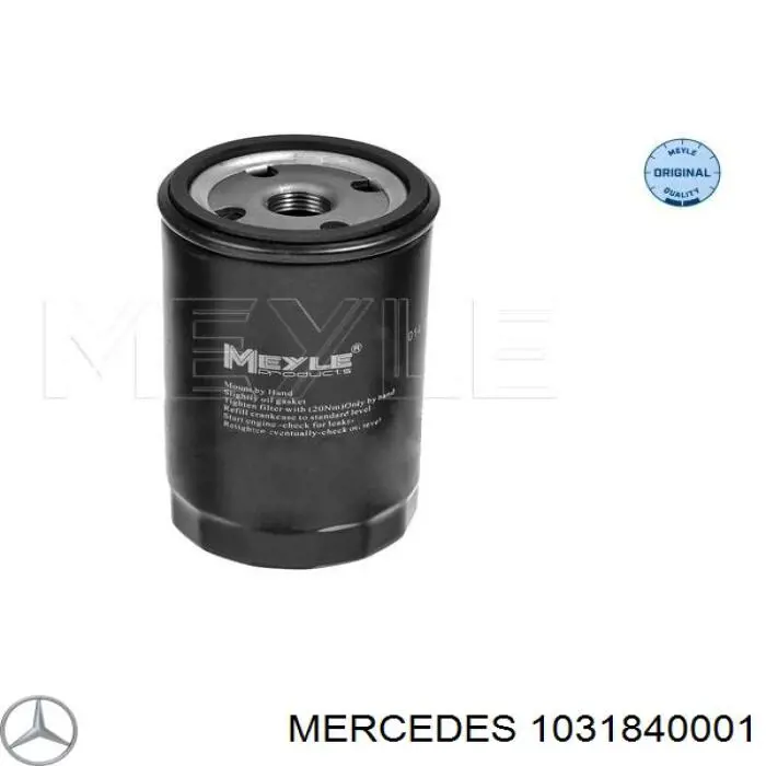 1031840001 Mercedes filtro de aceite