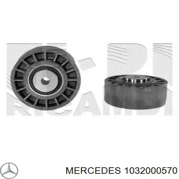 Comprar 1032000570 Mercedes Polea tensora, correa poli V
