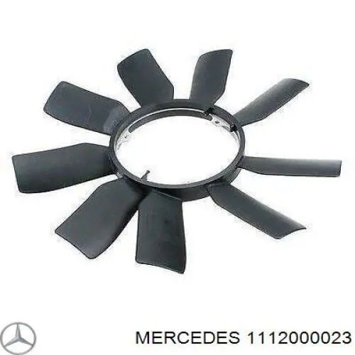 1112000023 Mercedes rodete ventilador, refrigeración de motor