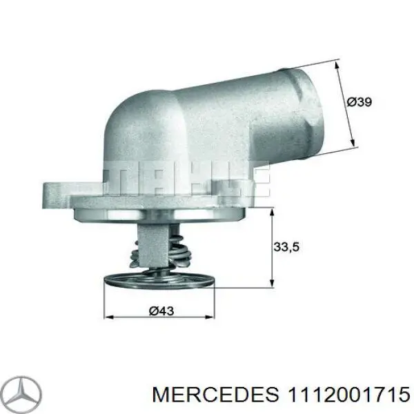 1112001715 Mercedes termostato