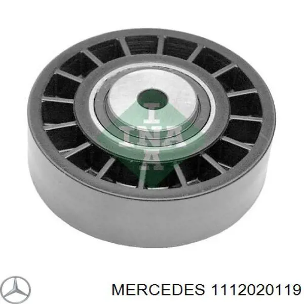 1112020119 Mercedes polea inversión / guía, correa poli v